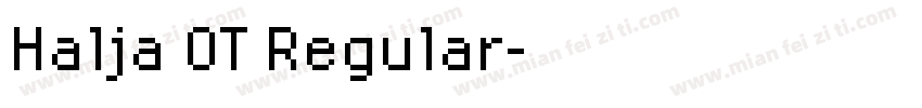 Halja OT Regular字体转换